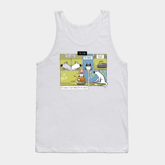Dog and Cat Thanksgiving Caper Tank Top by sfernleaf